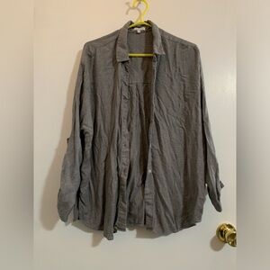 Grey button up